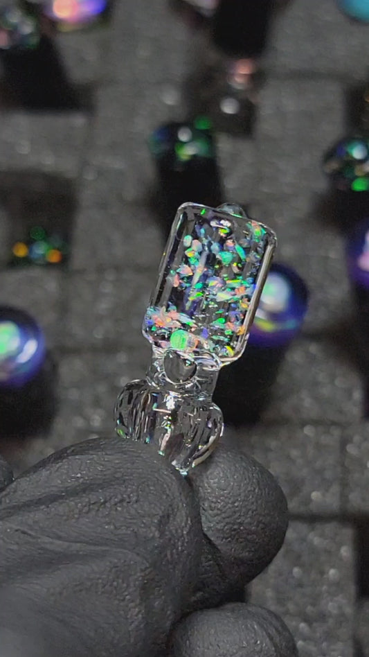 Crushed opal nunchuck, UV. (Pre order)